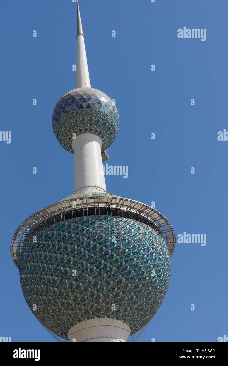 Kuwait Towers, simbolo iconico del Kuwait Foto Stock