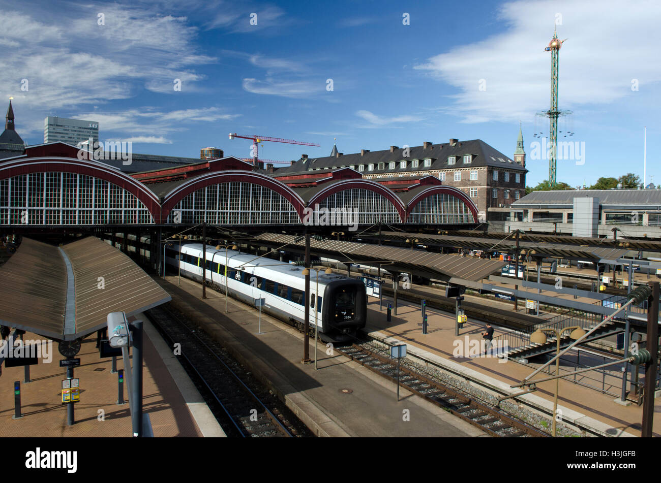 La stazione centrale di Copenhagen,Danimarca Foto Stock