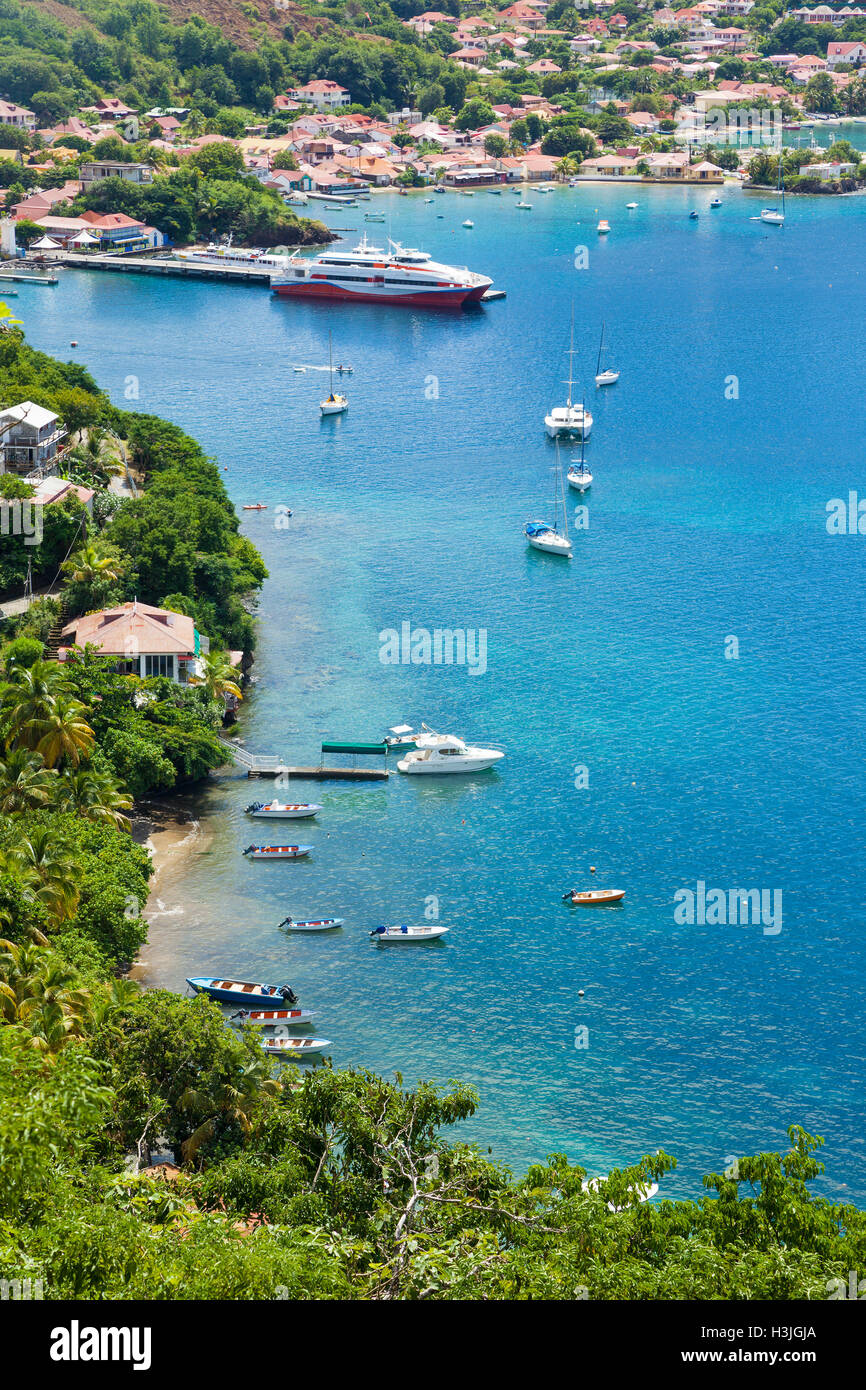 Porto di Terre-de-Haut, Les Saintes isole Arcipelago di Guadalupa Foto  stock - Alamy