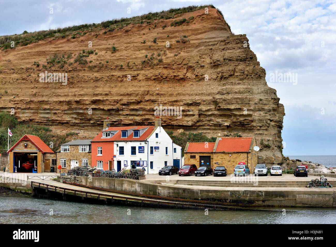 Staithes. Foto Stock