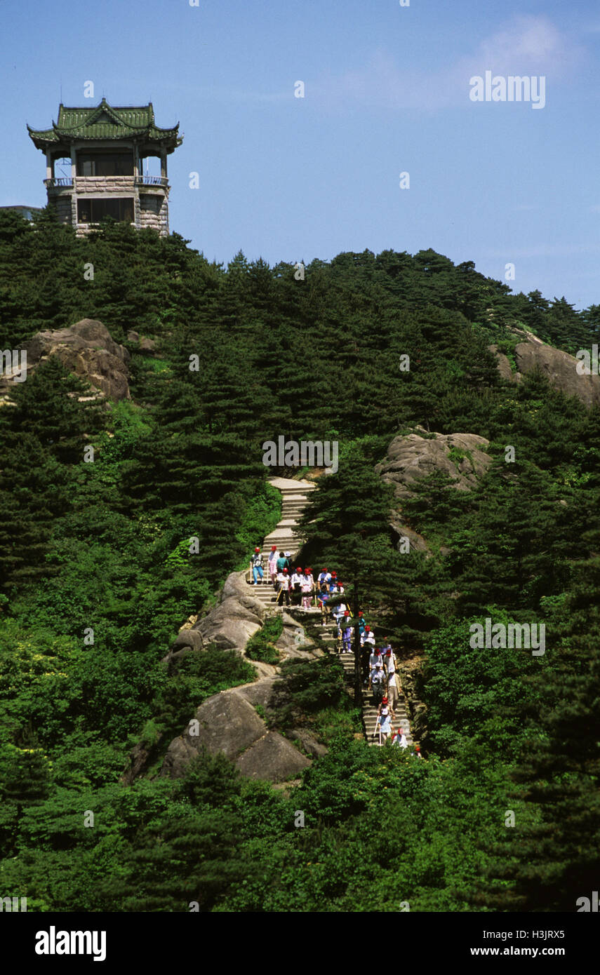 Huangshan " giallo " Montagne Foto Stock