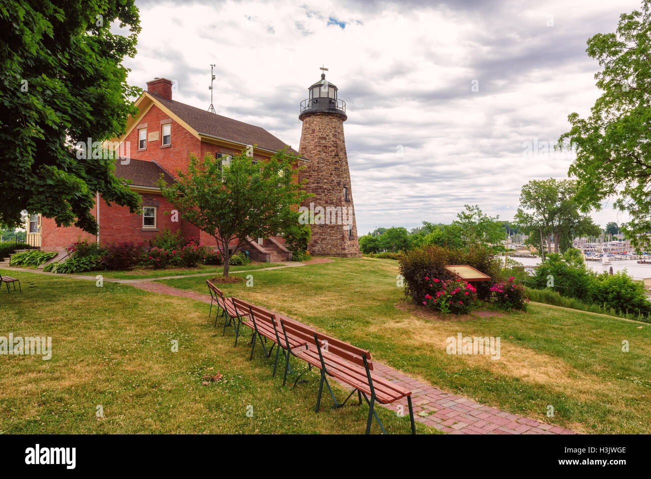 Charlotte Genesee faro, Lago Ontario Foto Stock