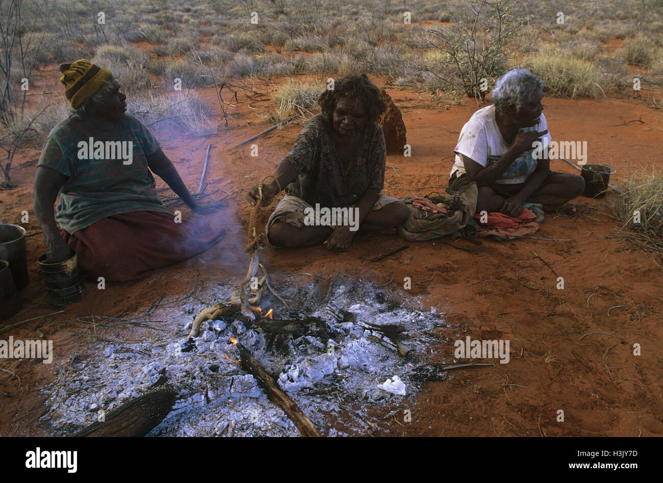 Le donne aborigene dal Monte Liebig, Foto Stock