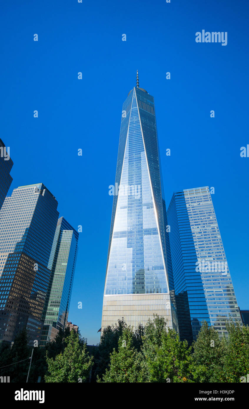 Grattacieli del World Trade Center di Manhattan, New York City Foto Stock