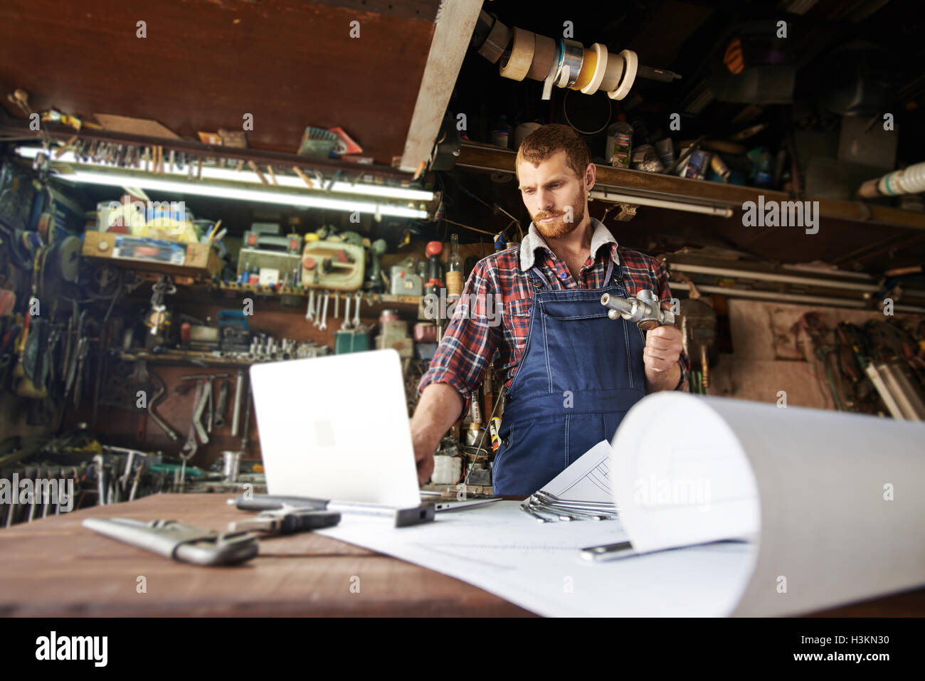 Parte meccanica il controllo Foto Stock