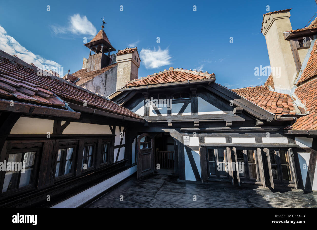 Castello di Bran nei pressi di crusca, Romania, comunemente noto come 'Dracula Castello dell', casa di carattere del titolo in Bram Stoker's 'Dracula" nuovo Foto Stock