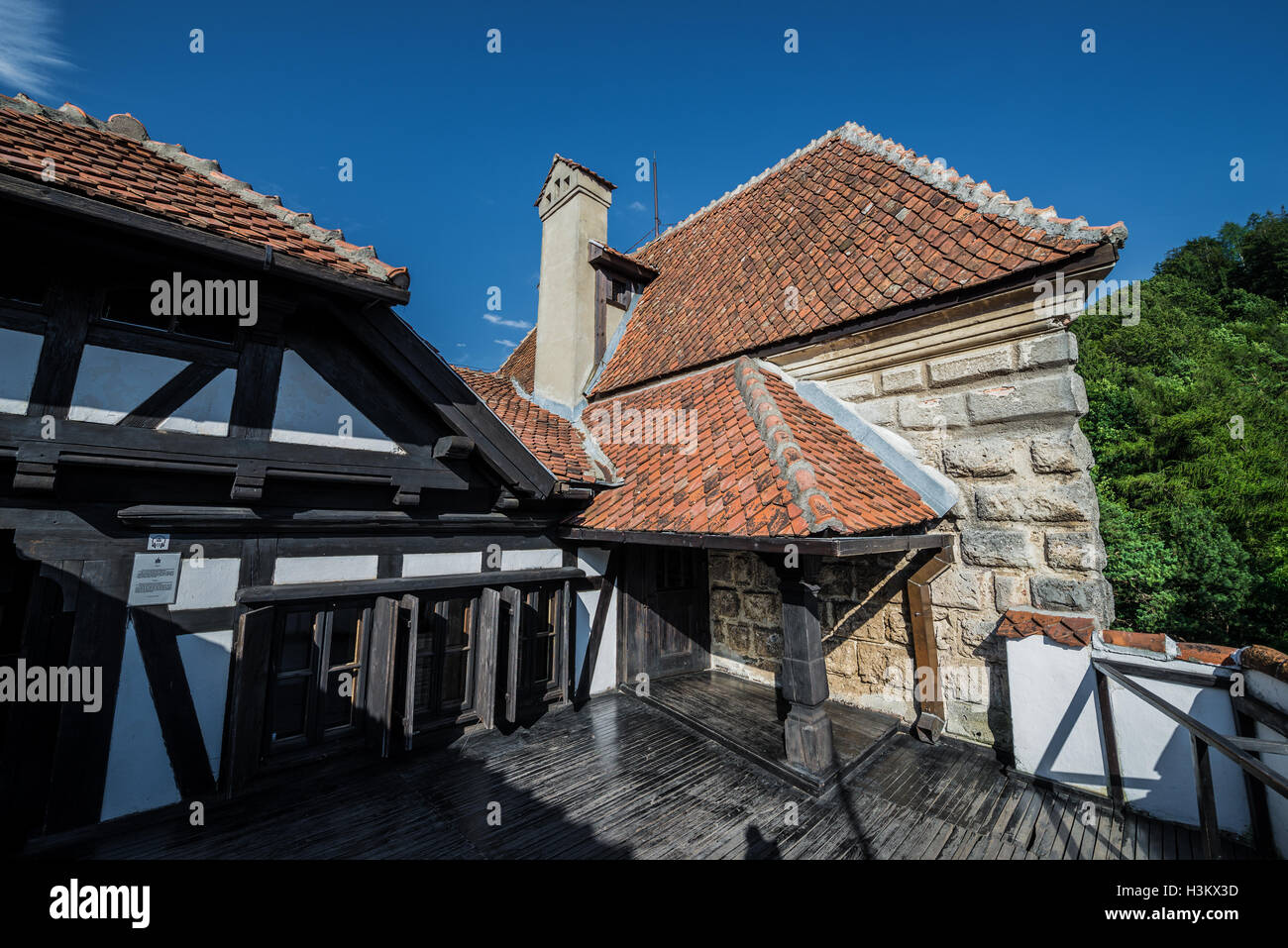 Castello di Bran nei pressi di crusca, Romania, comunemente noto come 'Dracula Castello dell', casa di carattere del titolo in Bram Stoker's 'Dracula" nuovo Foto Stock