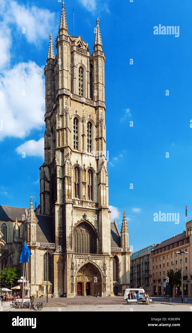 Cattedrale di San Bavone (XIV secolo - XVI secolo), Gent, Belgio Foto Stock