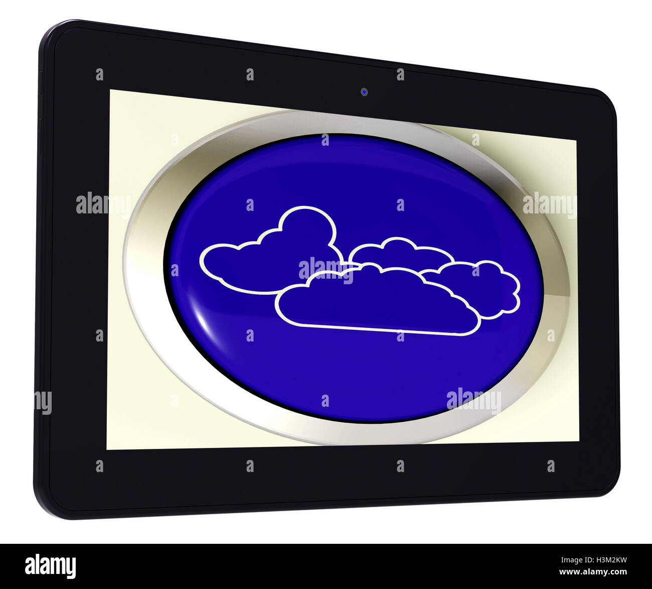 Il Cloud Tablet significa Pioggia Pioggia Foto Stock