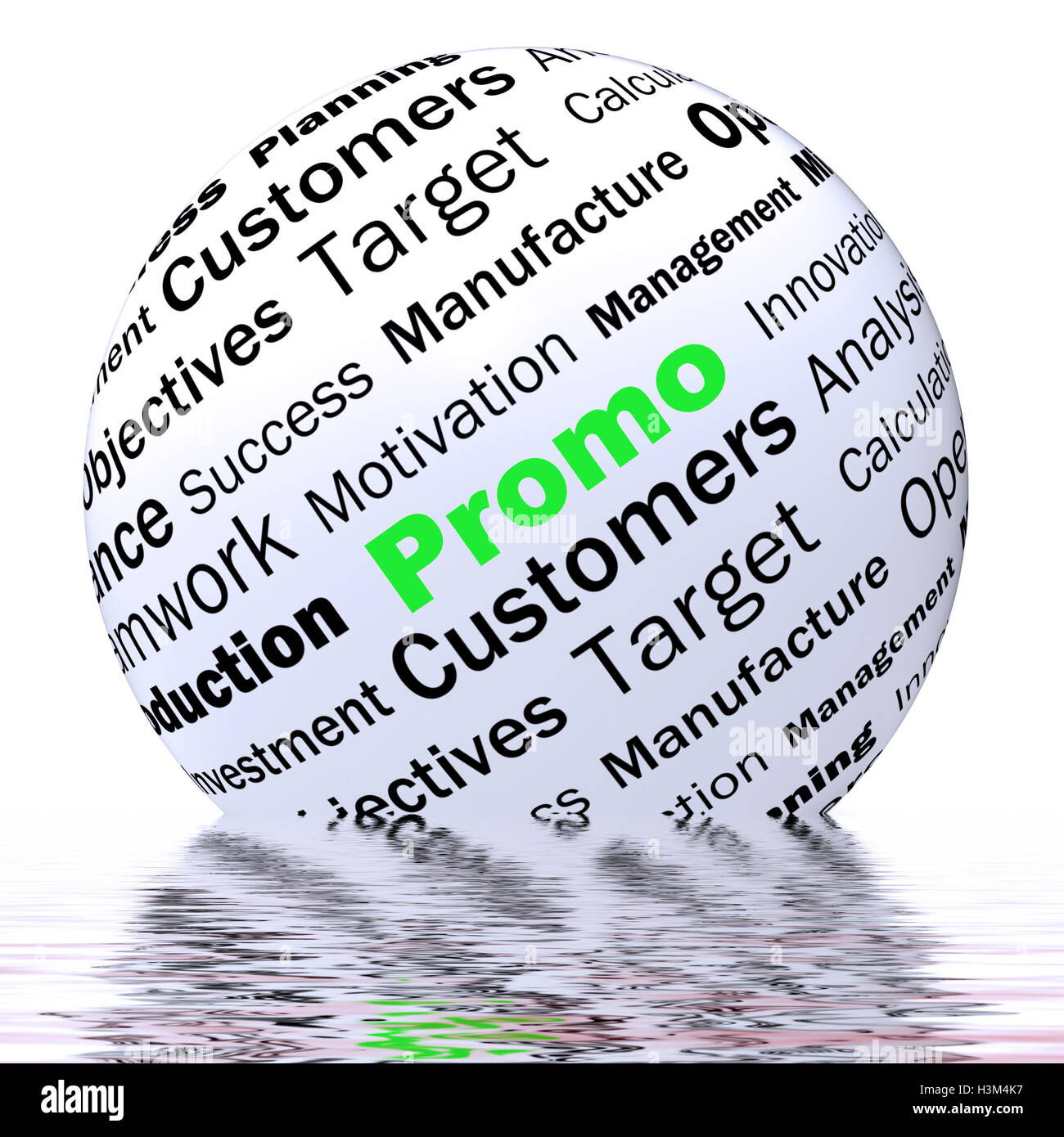 Sfera Promo Definizione Visualizza la riduzione di prezzi e di disco speciale Foto Stock