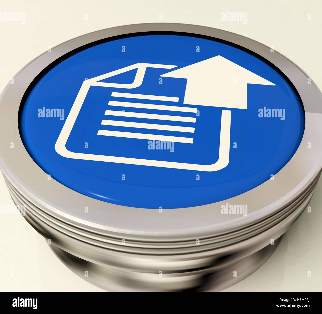Caricare la freccia e file mostra l'interruttore caricato il software o i dati Foto Stock