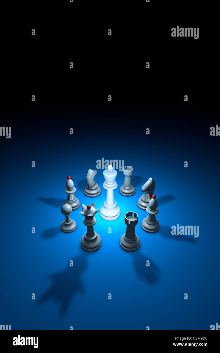 In piedi fuori dalla folla. Disponibili in alta risoluzione e di diverse dimensioni per adattarsi alle esigenze del vostro progetto. Il rendering 3D Foto Stock