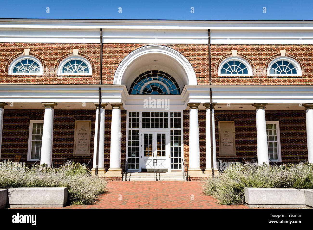 Istituto Harrison e piccole collezioni speciali biblioteca, motivi centrale, University of Virginia Charlottesville, Virginia Foto Stock