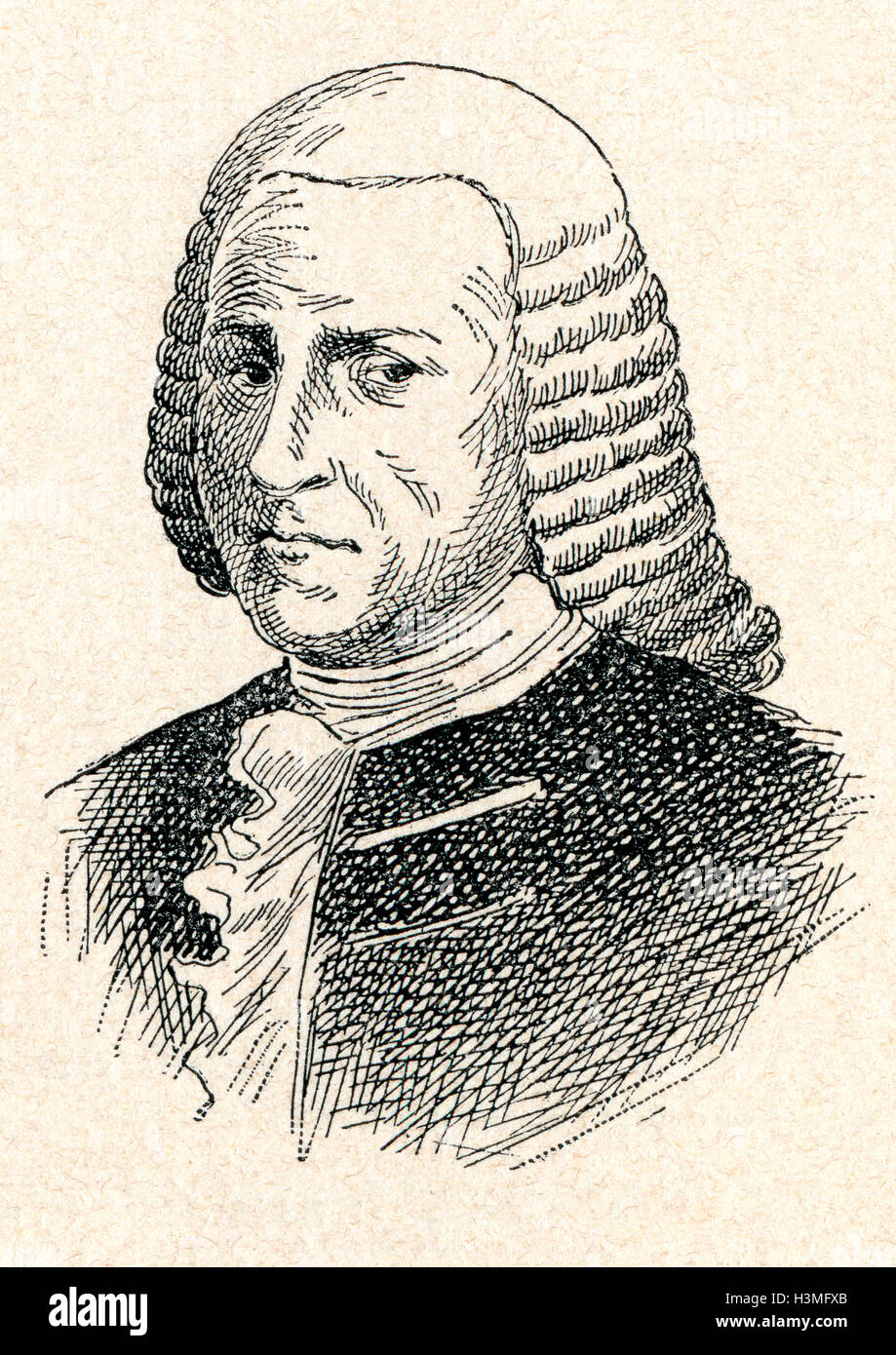 Francisco de Echeveste, 1683 - 1753. Lo spagnolo ufficiale militare, filantropo e amministratore coloniale delle Filippine e Nuova Spagna. Foto Stock