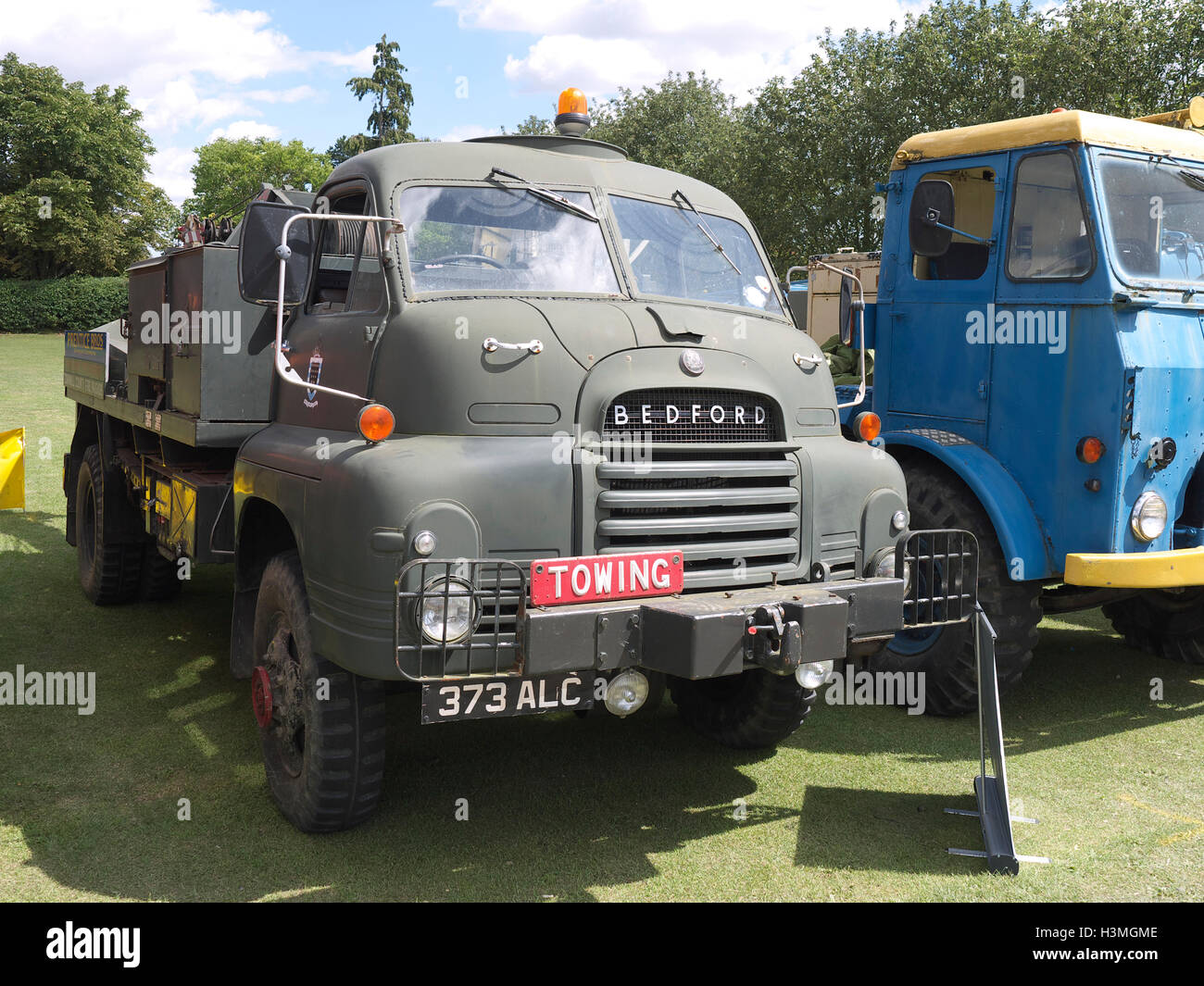 Bedford classic army truck sul display a baston in blitz Foto Stock