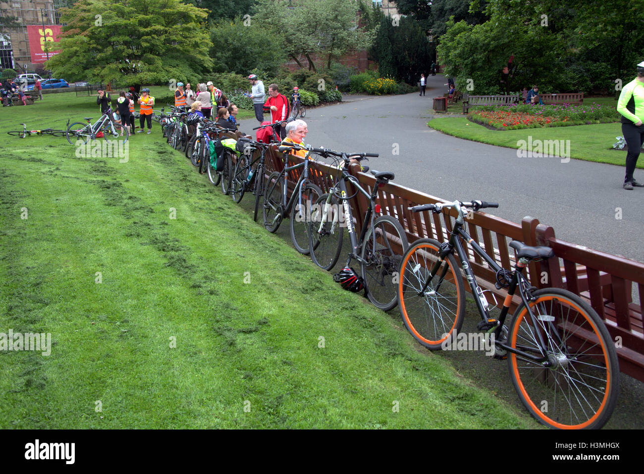 Botanic Gardens Situato in un parco nel west end di Glasgow Foto Stock