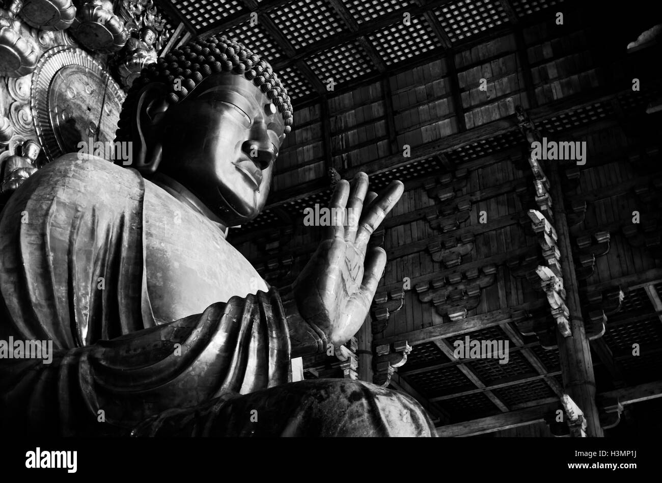 Giappone Nara Buddha gigante Foto Stock