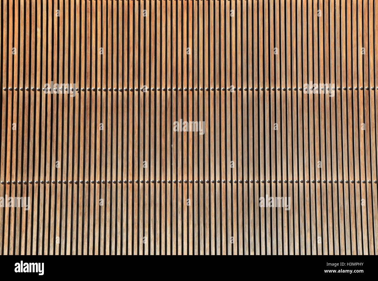 Pareti in legno esterno tradizionale giapponese house Foto Stock