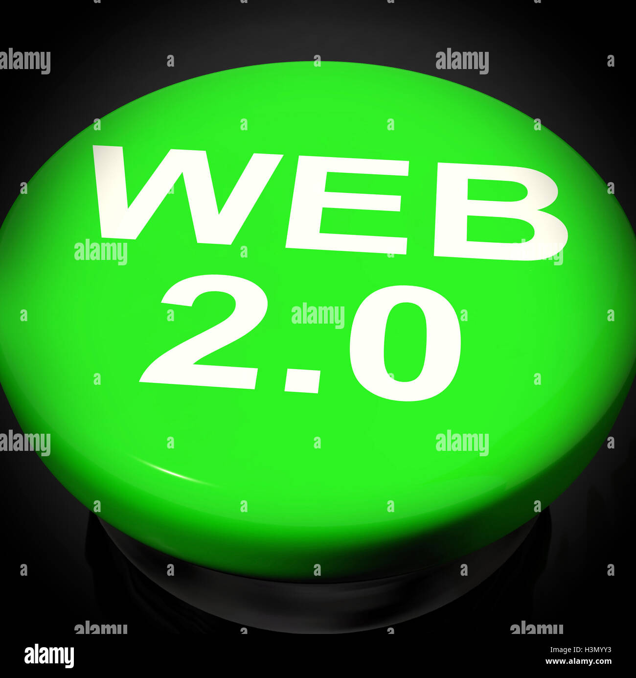 Web 2.0 Mezzi di interruttore utente dinamico WWW Foto Stock