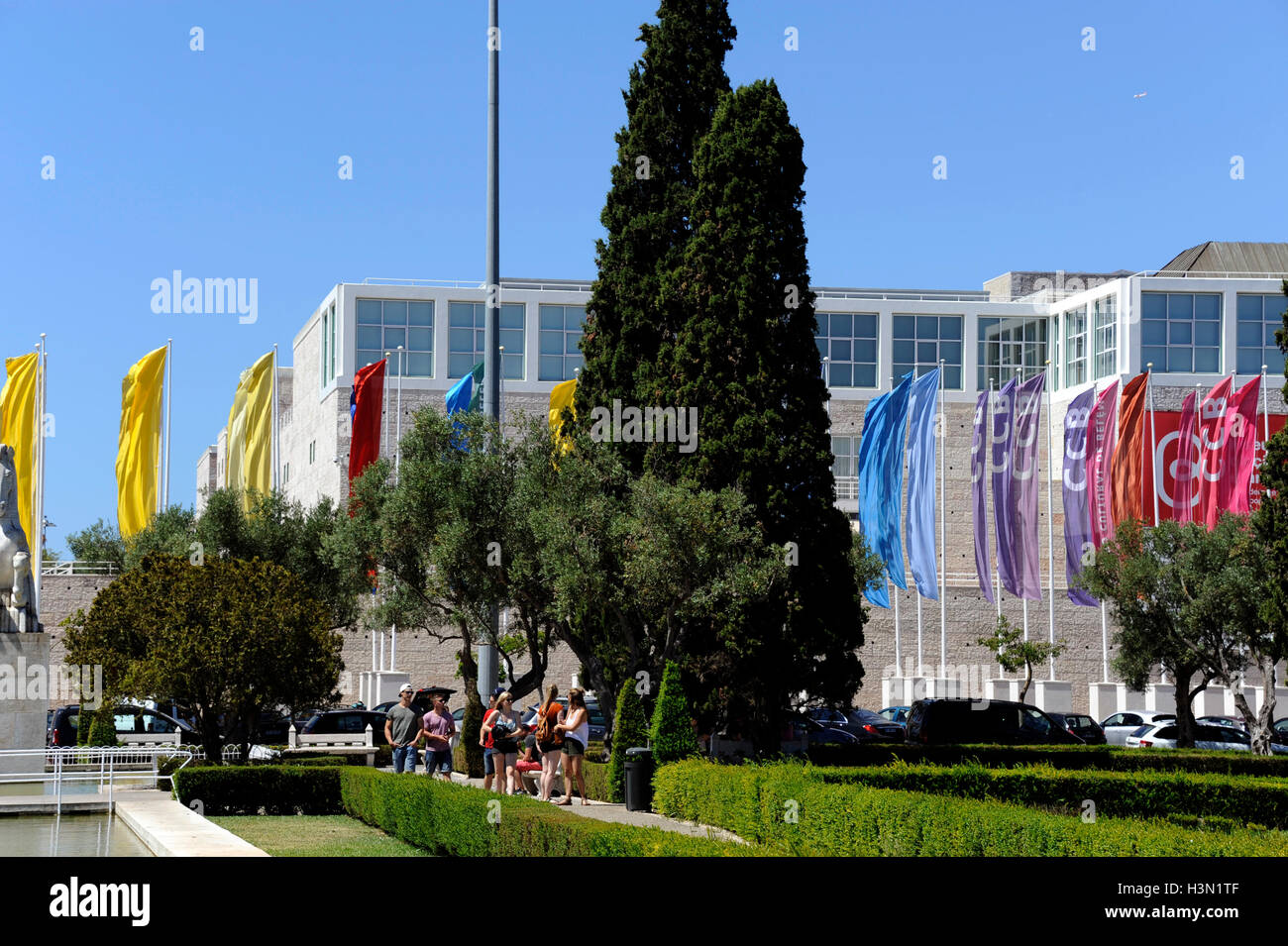 Il Museu Colecao Berardo, arte moderna e contemporanea, Centro Cultural de Belem, CCB, Vittorio Gregottiand Manuel Salgado architetto Foto Stock