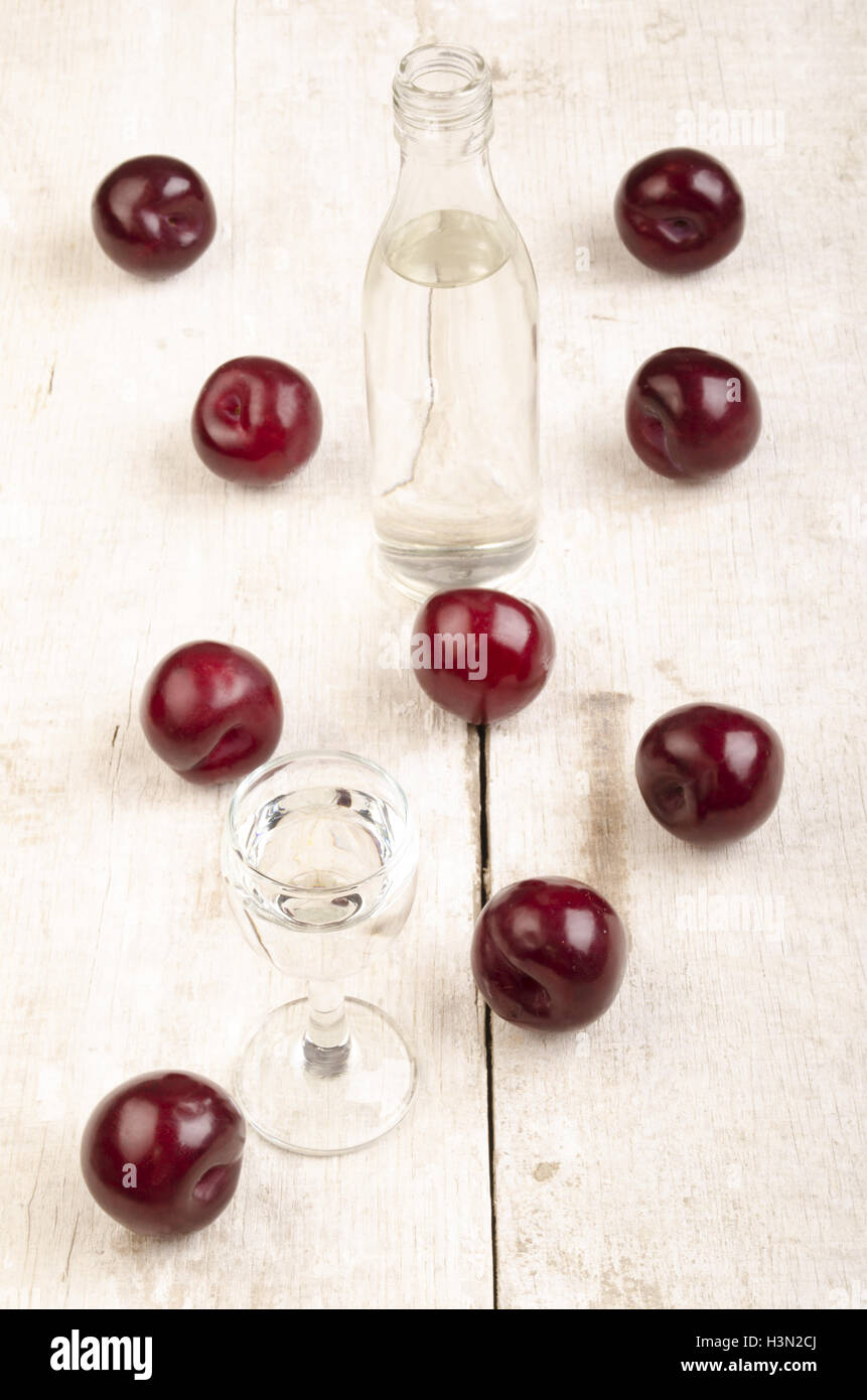 Una palina brandy alla prugna dall' Ungheria Foto Stock