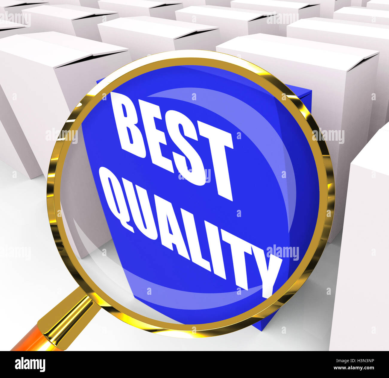 Migliore qualità del pacchetto Premium rappresenta l'eccellenza e la superiorit Foto Stock