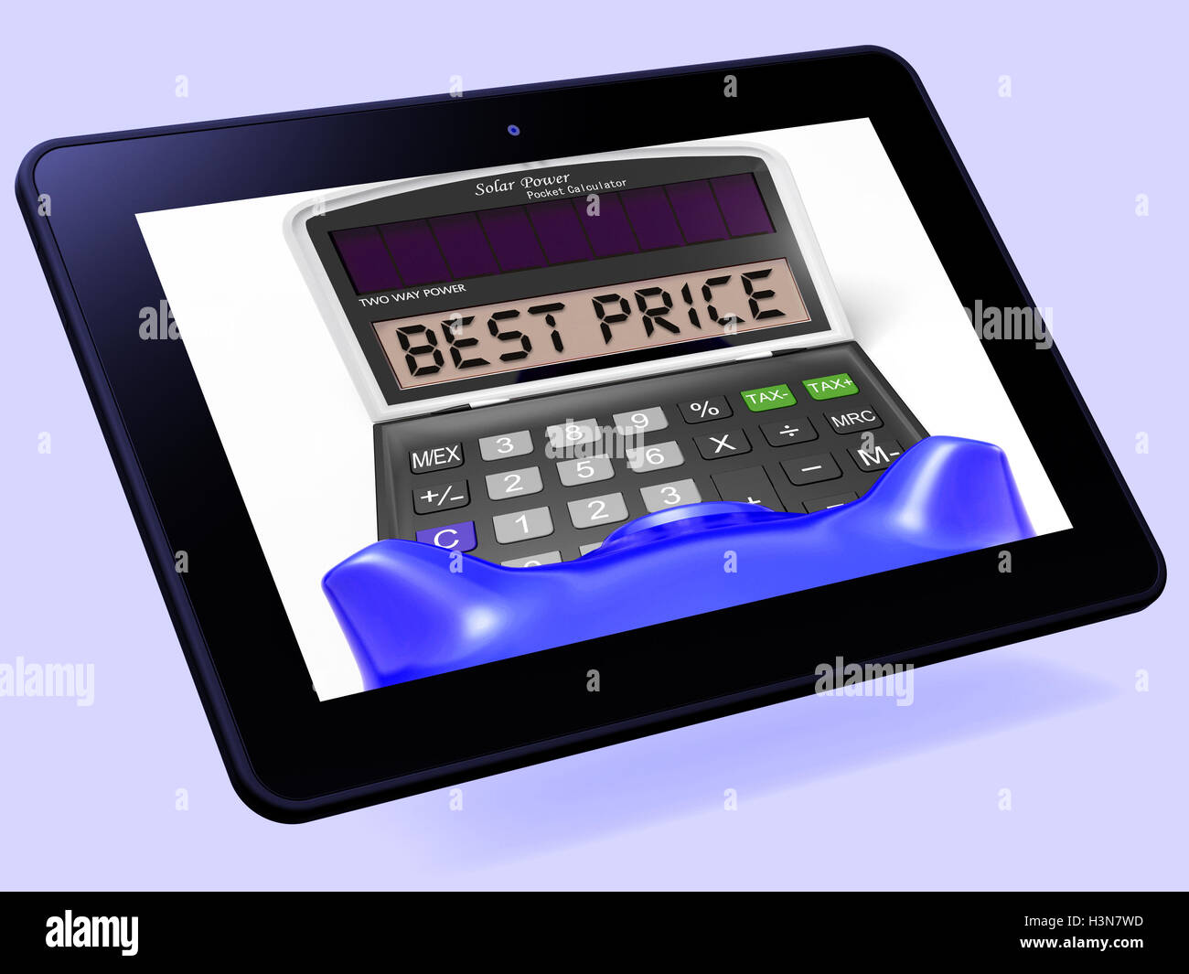 Miglior prezzo Calcolatrice mezzi Tablet occasioni sconti e risparmio Foto Stock
