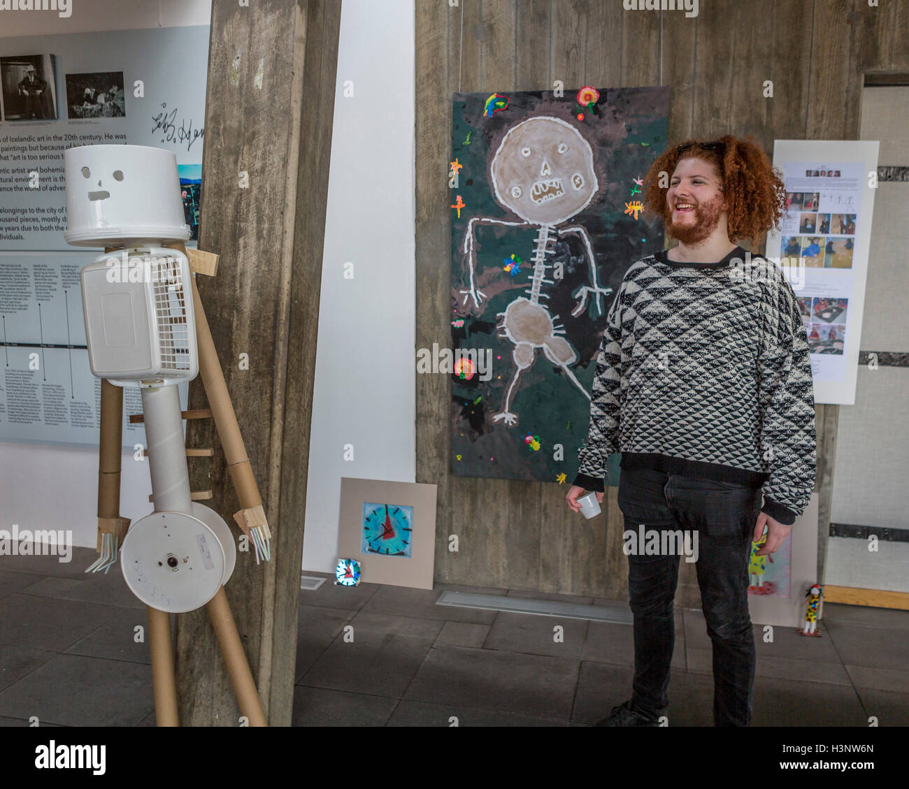 La gioventù presentano- Kjarvalsstadir Art Museum, il Festival dei Bambini a Reykjavik, Islanda Foto Stock