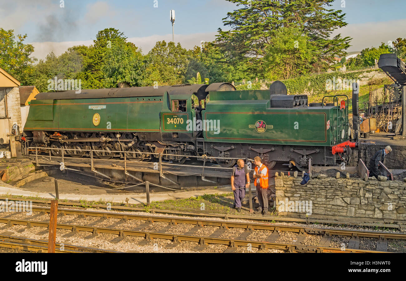 Engine Yard Foto Stock