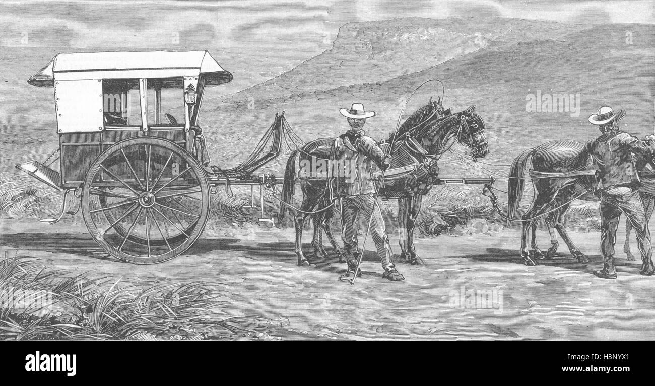 Sud Africa Cape carrello, Principessa di Galles dono 1881. Il grafico Foto Stock