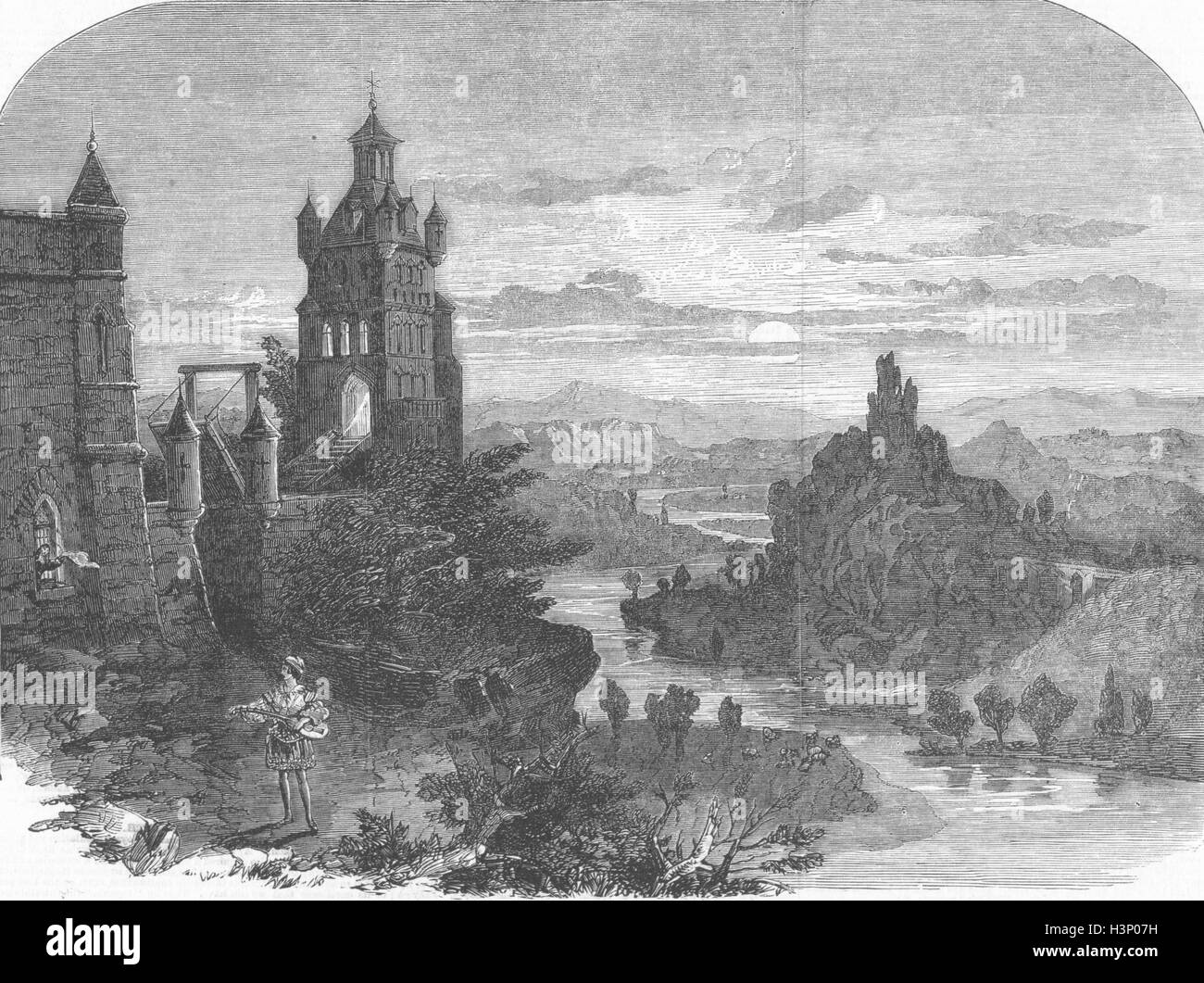 Teatro Principessa Natale panto, il Castello di Re, Royal 1858. Illustrato News del mondo Foto Stock