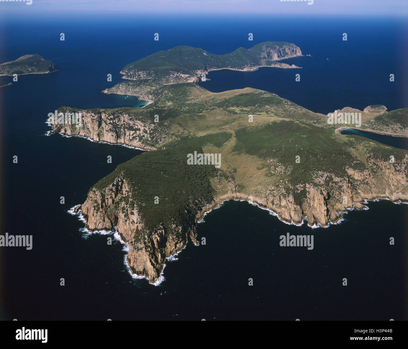 Gruppo Kent, Dover isola in primo piano, Erith isola oltre e trattare isola all'estrema sinistra. Foto Stock