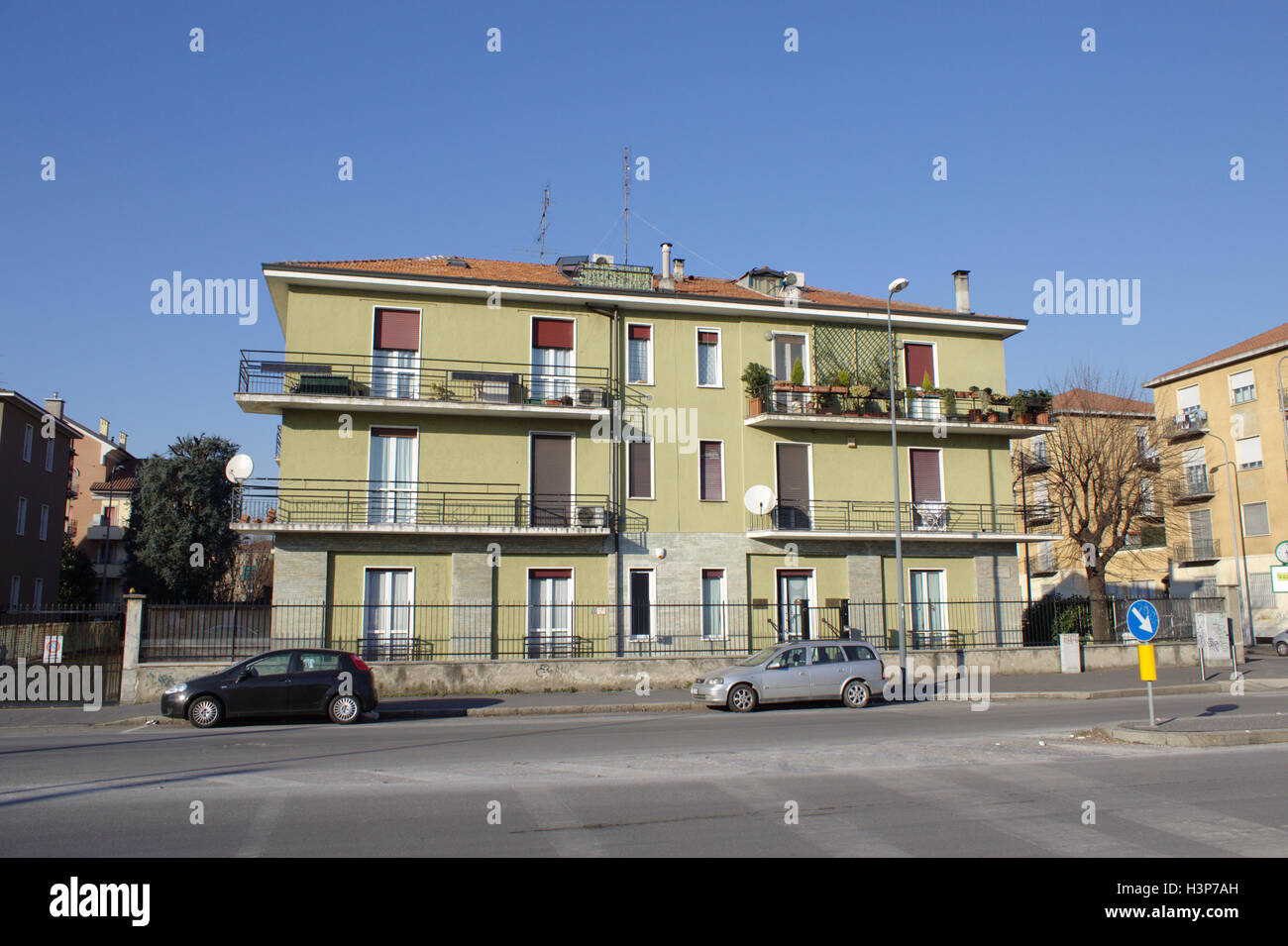 Multi-family house di Baggio, Milano, Italia, 2014. Foto Stock