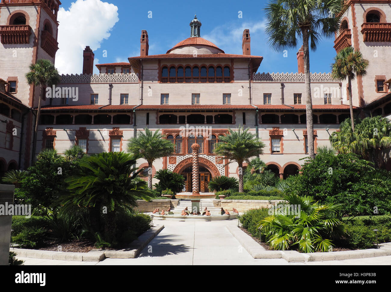 Il cortile a Flagler College di sant'Agostino Florida Foto Stock