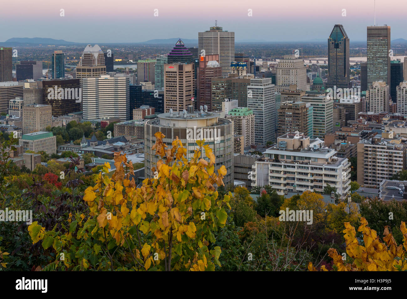 Montreal in autunno Foto Stock