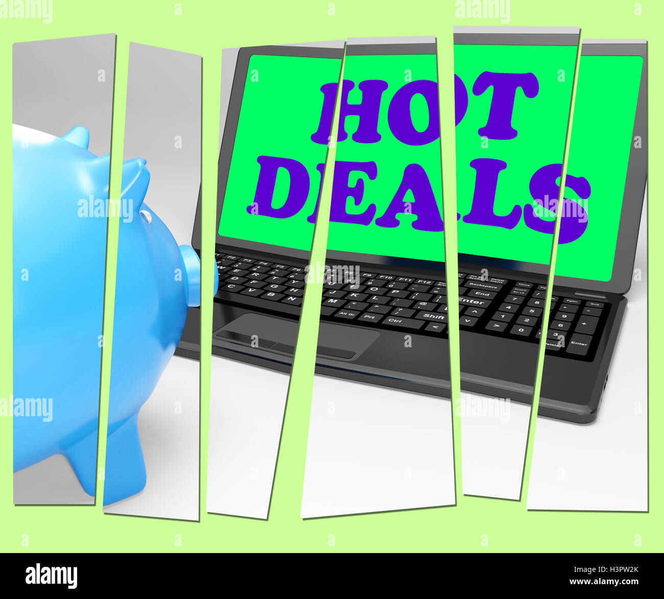 Hot Deals Salvadanaio significa Best Buys e prezzo ridotto Foto Stock
