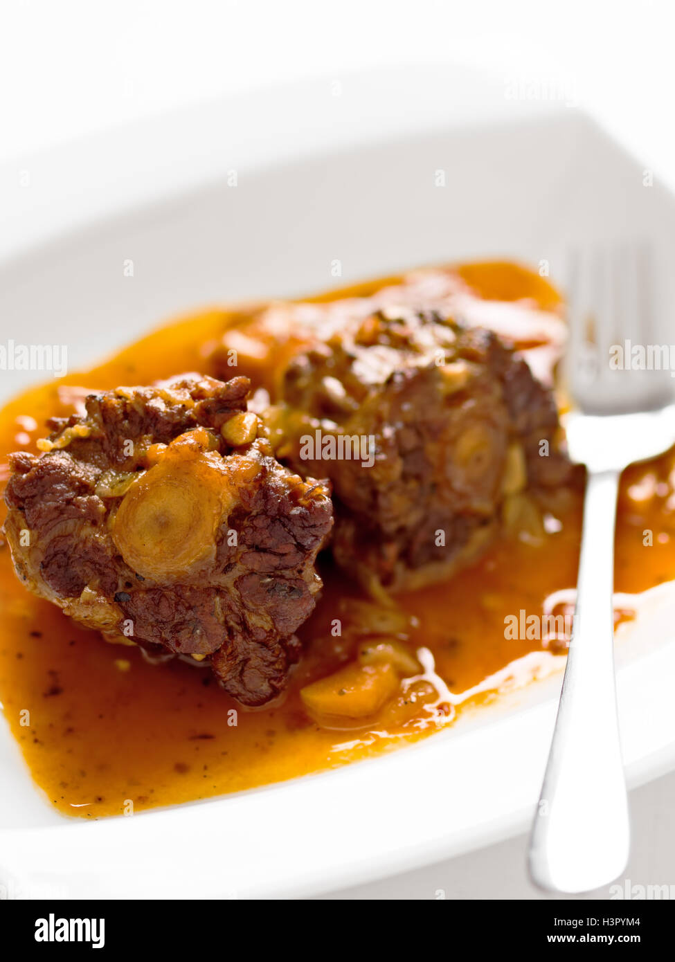 Luce di coda di manzo stufato di coda di vitellone Foto Stock