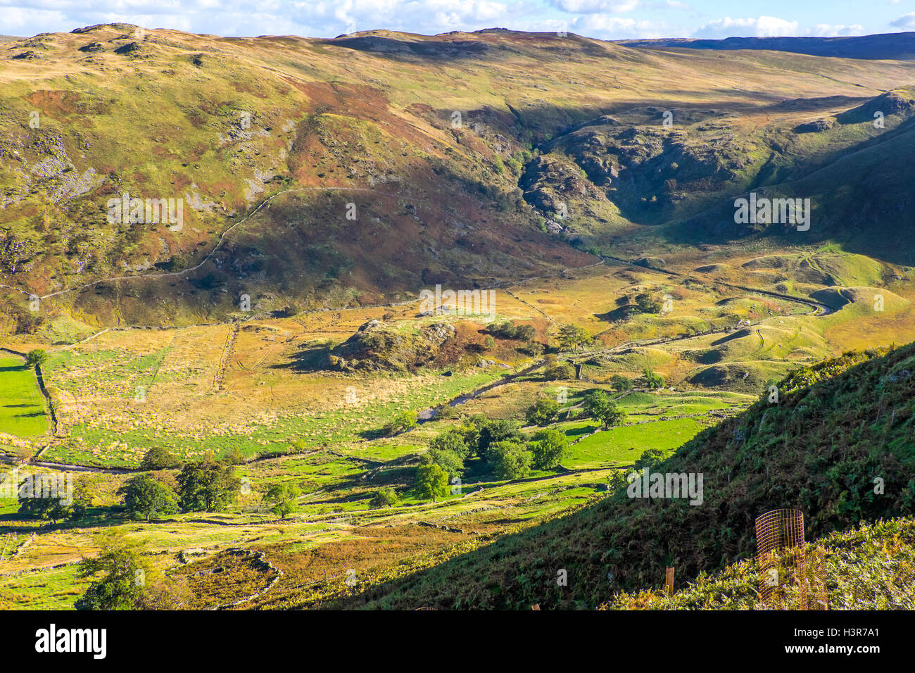 Swindale, una valle sul bordo orientale del Parco nazionale del Lake District vicino al villaggio di Shap Foto Stock