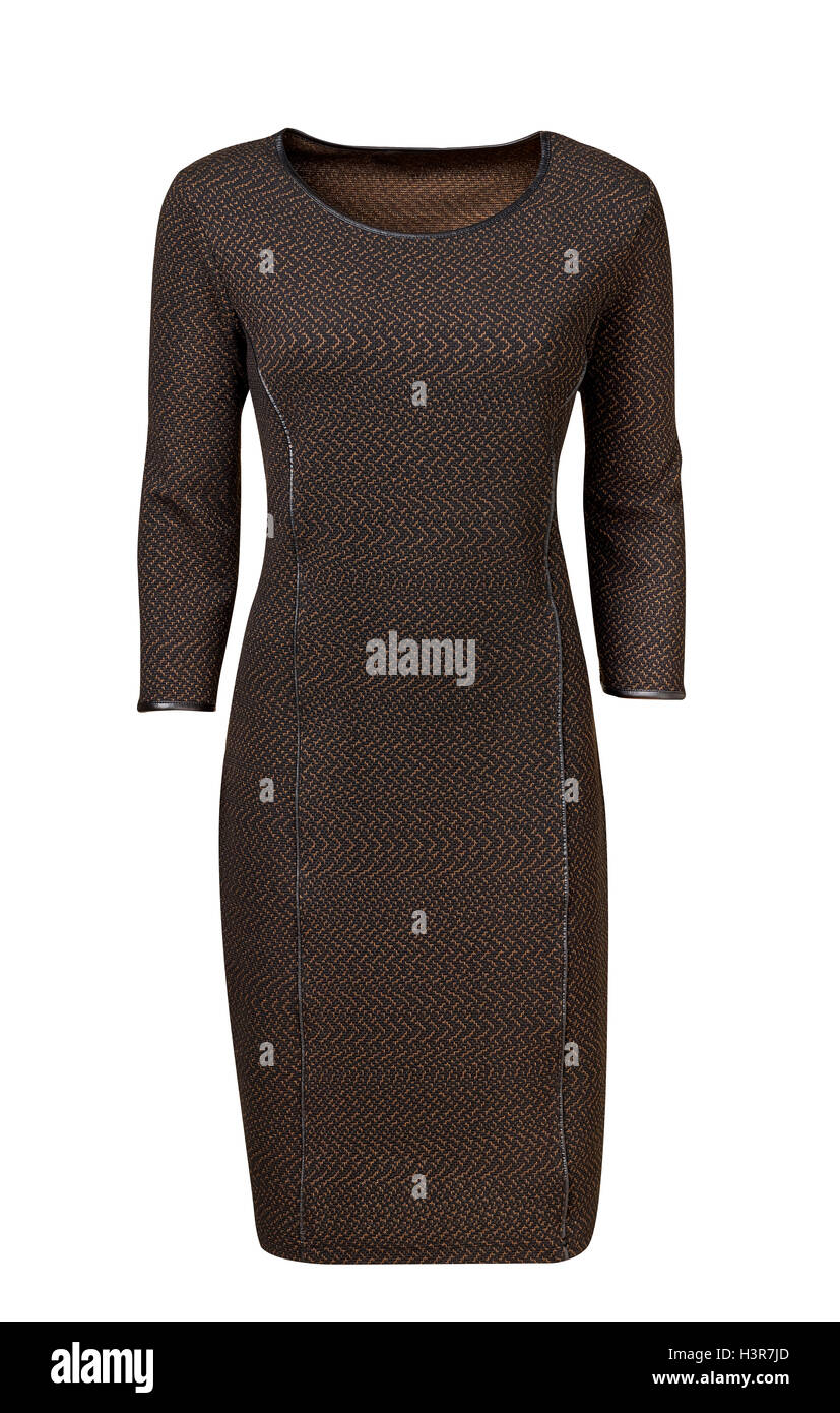 Abito da donna isolato su bianco con tracciato di ritaglio Foto Stock