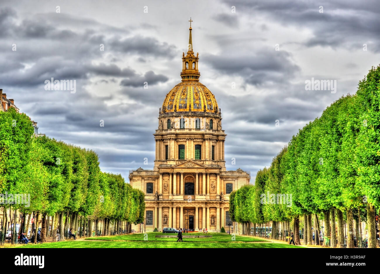 Eglise du Dome a Les Invalides - Parigi Foto Stock