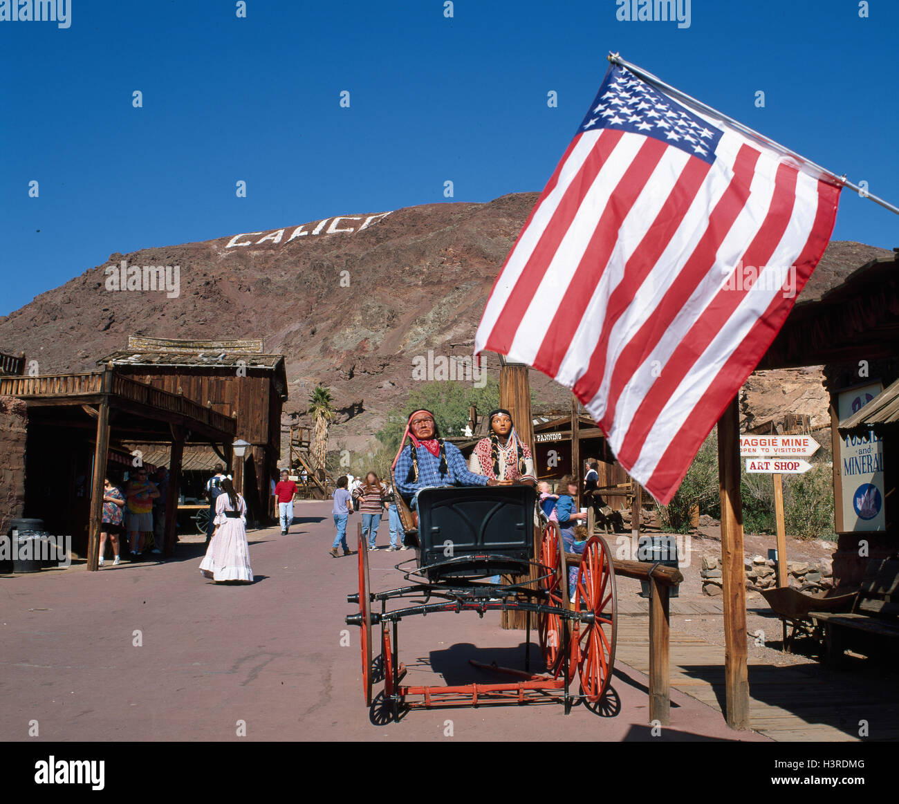 Calico Ghost Town, San Bernardino County, California, Stati Uniti d'America Foto Stock