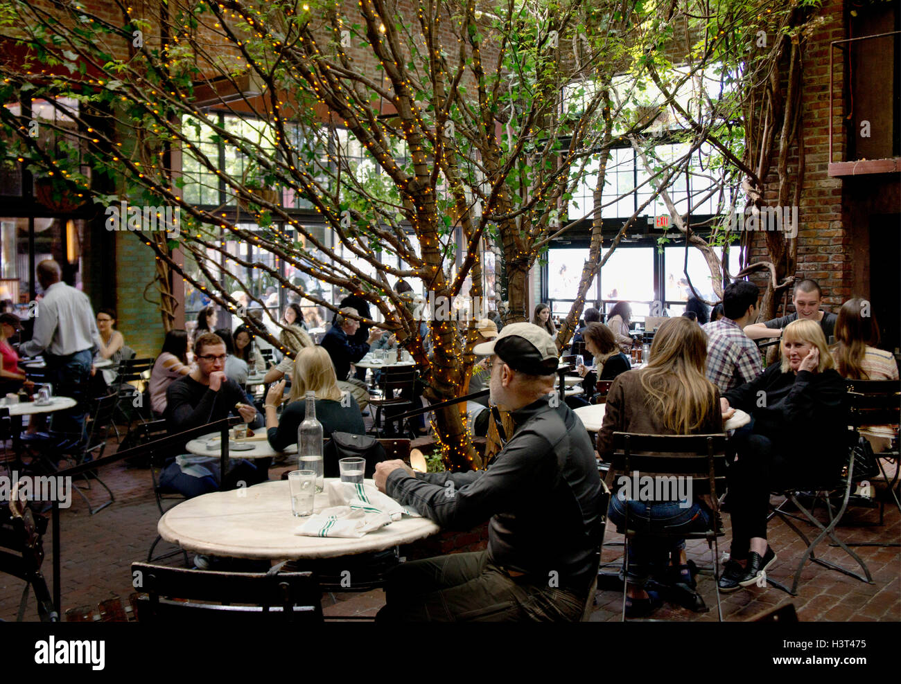 'Parco' ristorante in Chelsea Meatpacking District di New York. Foto Stock