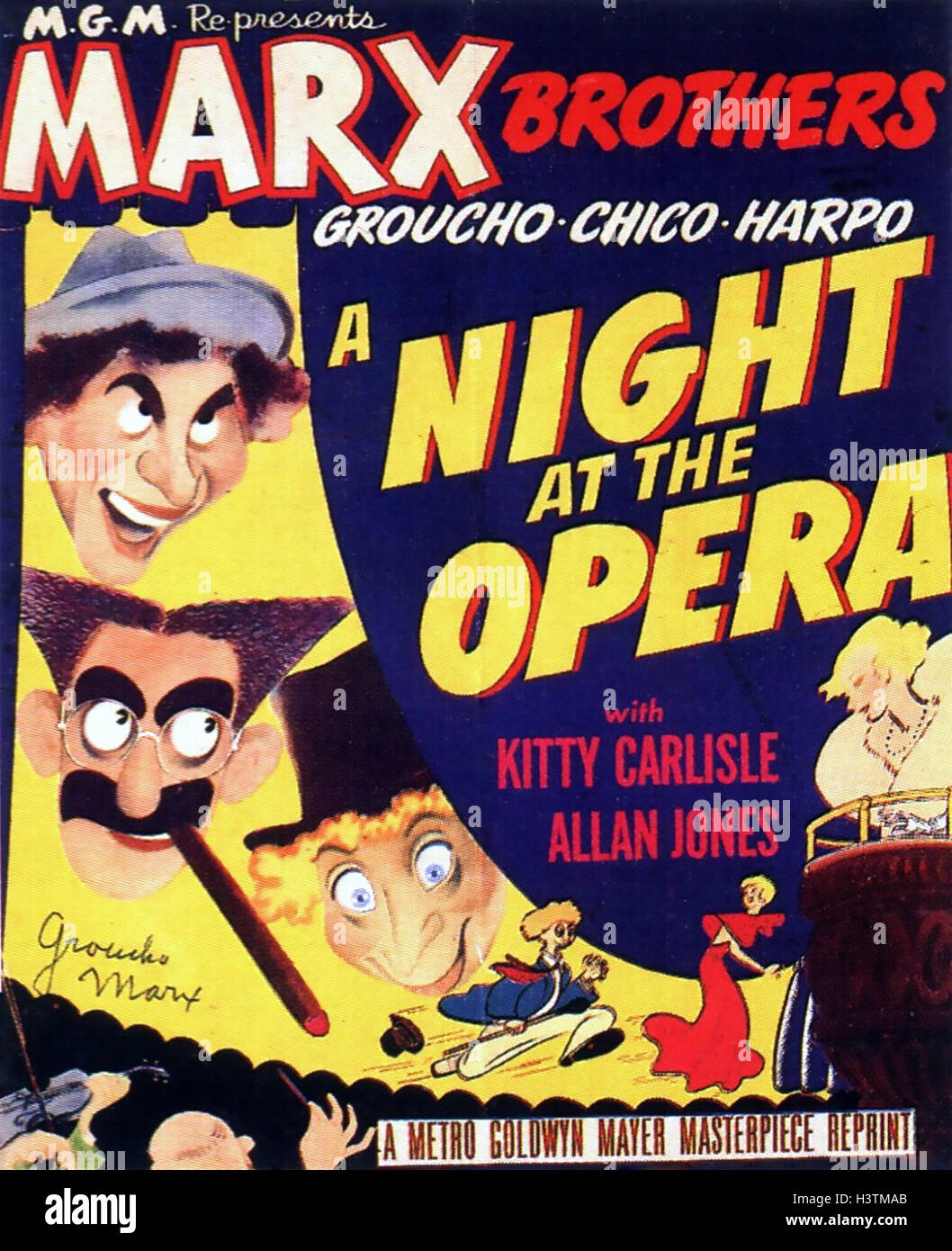 Una notte all'OPERA 1935 MGM film con i fratelli Marx Foto Stock