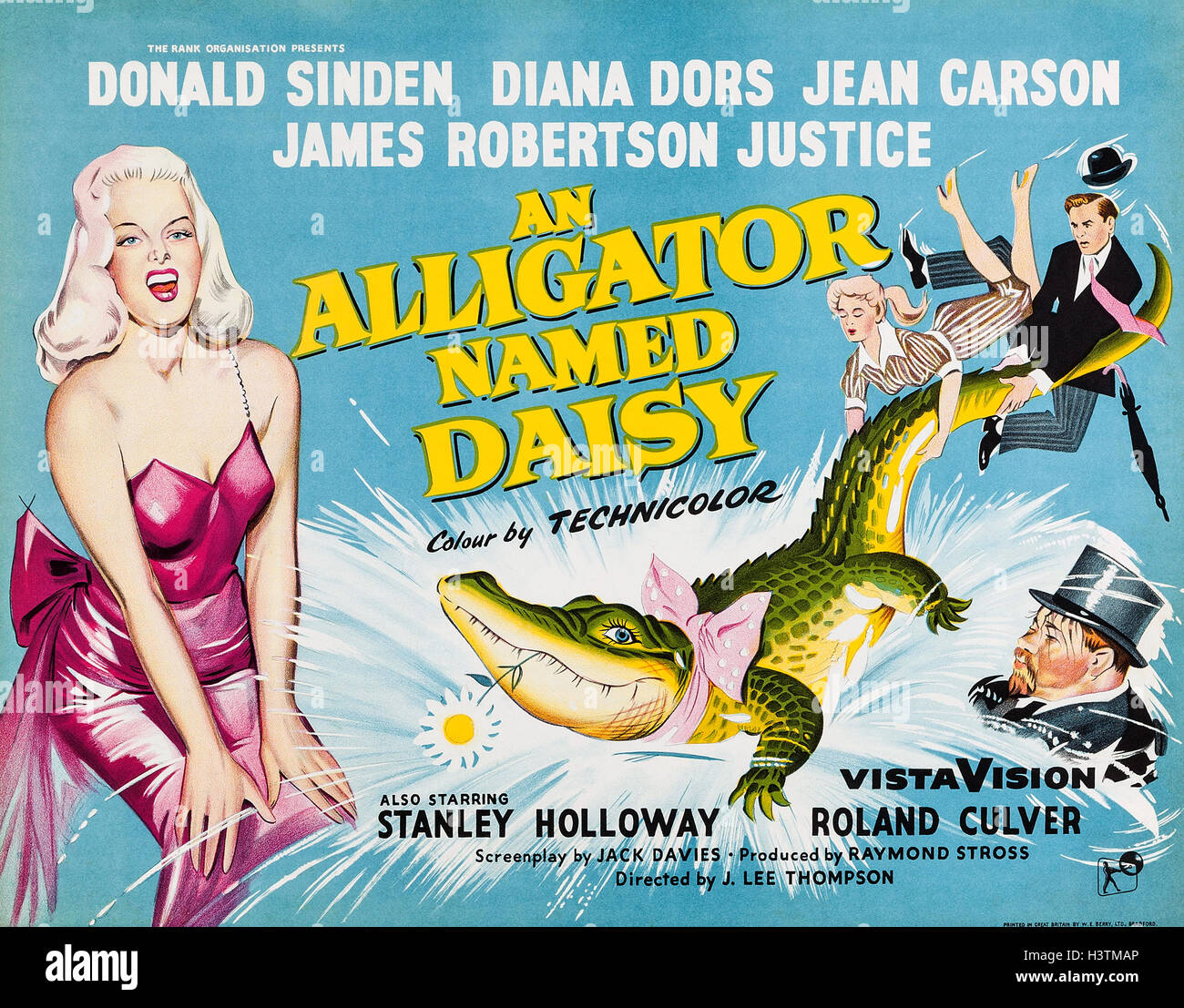 Un alligatore NAMED DAISY 1955 Rank film con Diana Dors Foto Stock