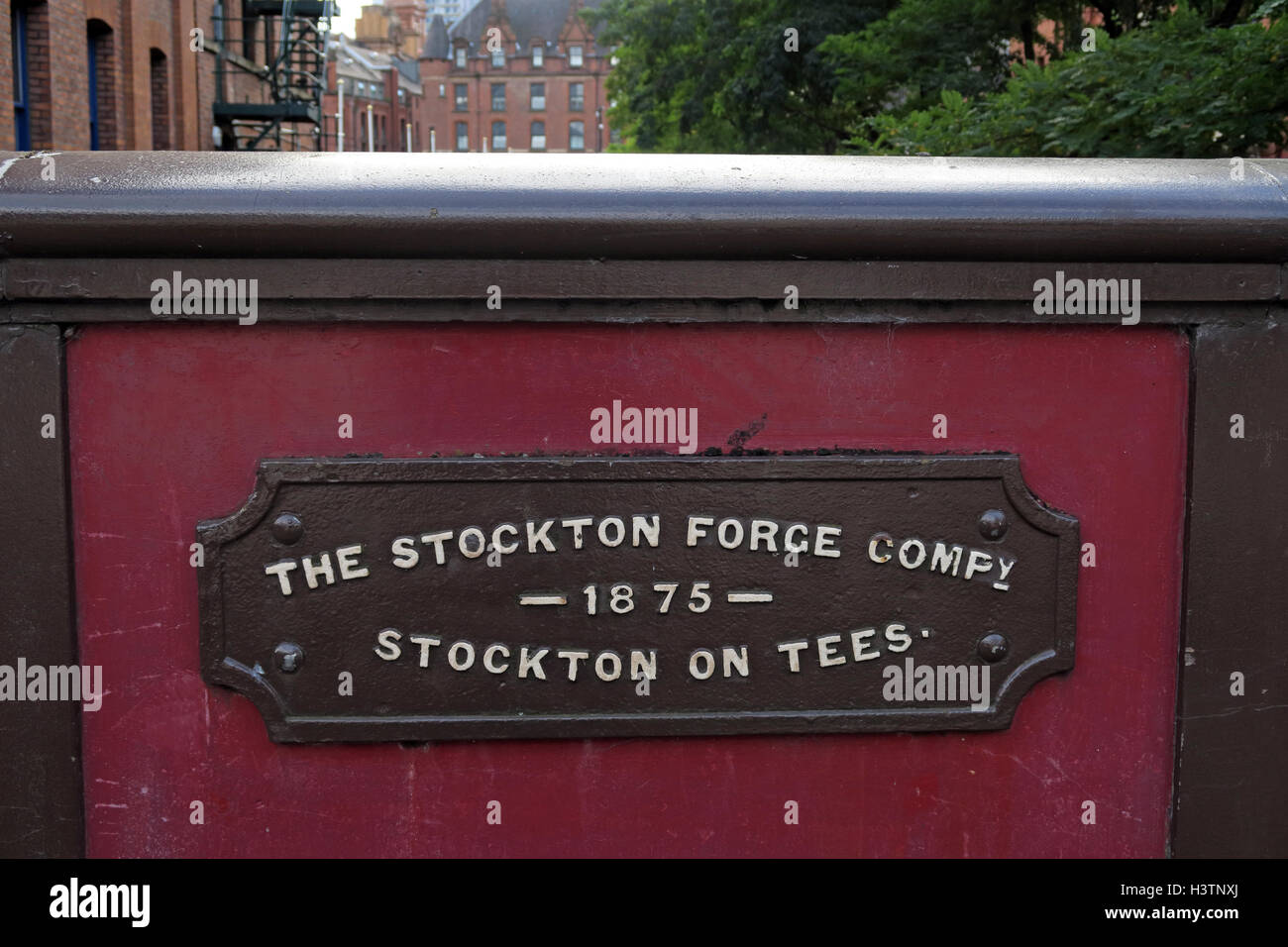 Stockton Forge azienda,Canal St Gay Village,Manchester, Inghilterra Foto Stock