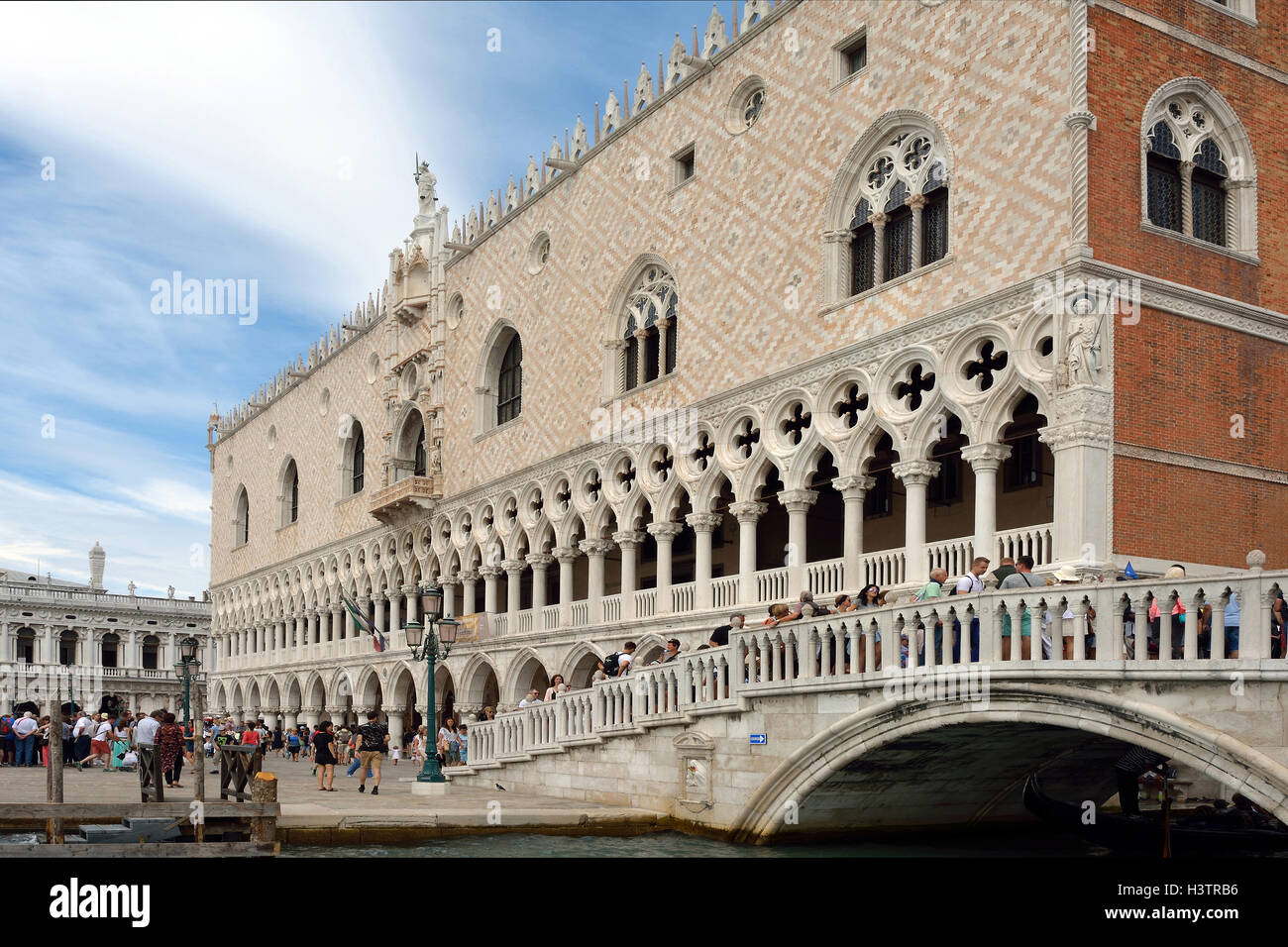 Palazzo Ducale in piazza San Marco di Venezia in Italia. Foto Stock