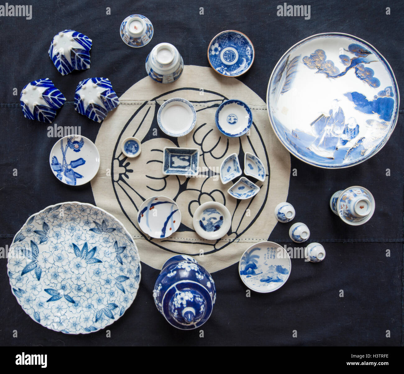 Tradizionale ceramica giapponese Foto Stock