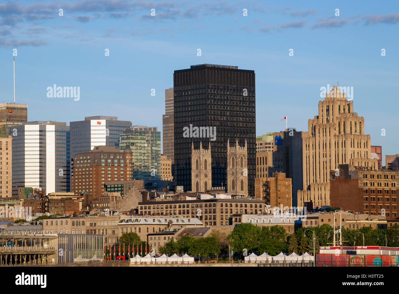 Lo Skyline della citta', Montreal, Quebec, Canada Foto Stock