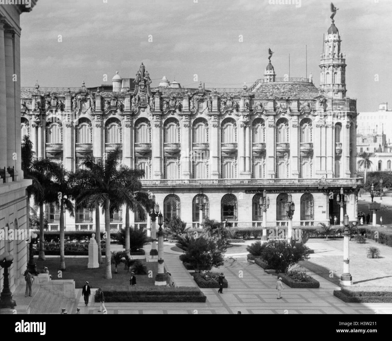 Trenta anni quaranta del grande teatro di Havana CUBA Foto Stock