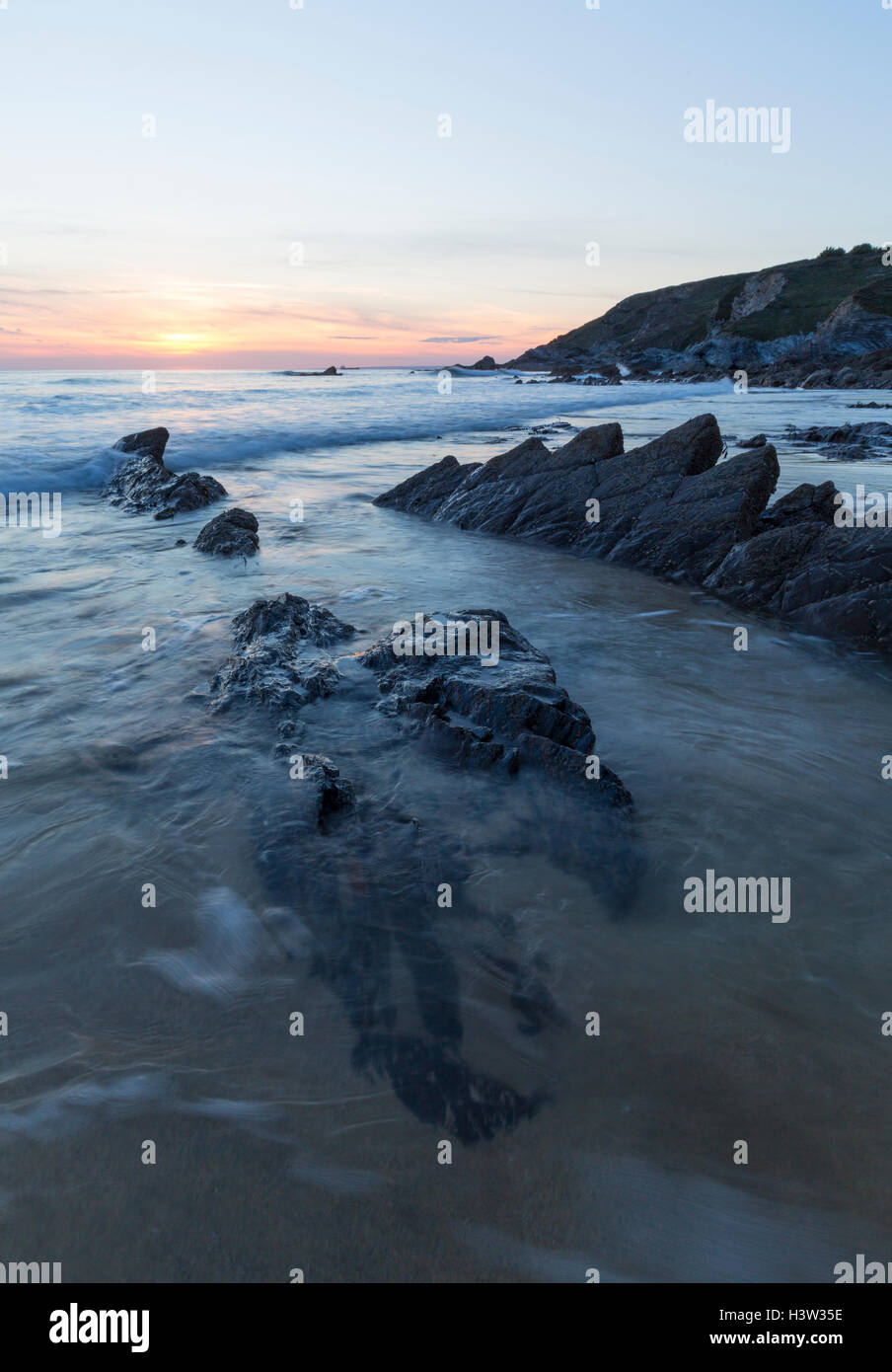 Tramonto a Dollar Cove Foto Stock